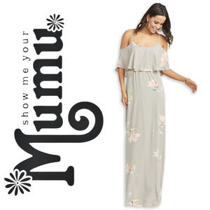 NEW Show Me Your MuMu Caitlin Ruffle Maxi Dress